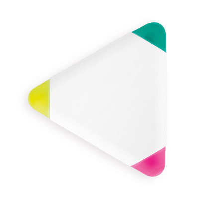 TRIAN. 3-colour triangle shaped PP highlighter